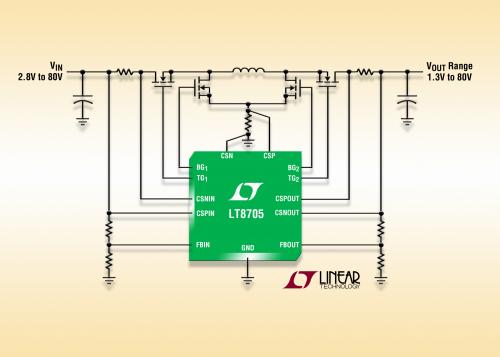 照片说明： 80V 降压-升压型 DC/DC 控制器